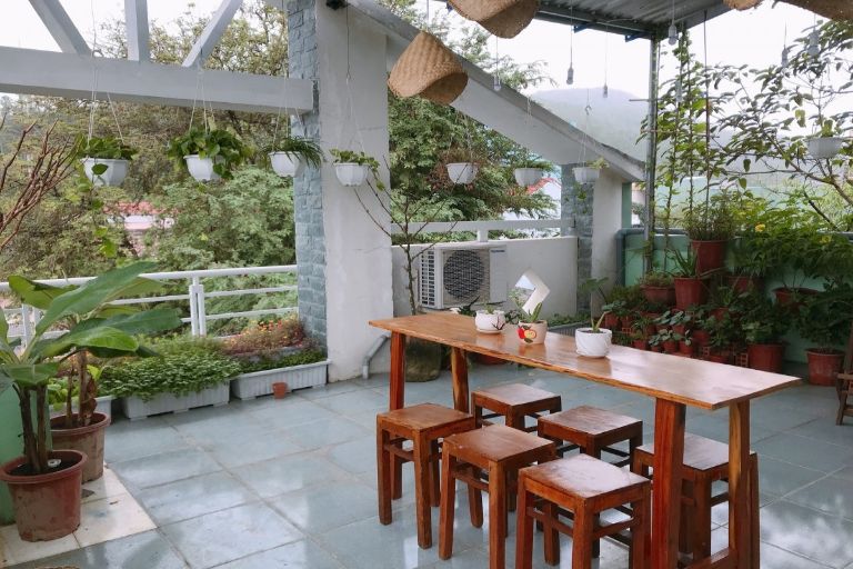 Không gian xanh tại ban công - Homestay Quy Nhơn