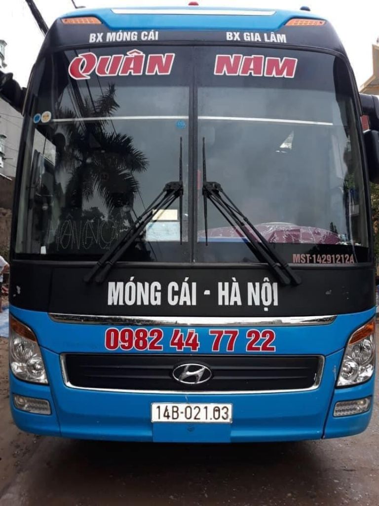 Xe Hà Nội Móng Cái. 