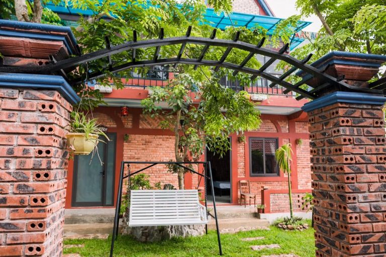 khuôn viên tại phong nha vũ homestay