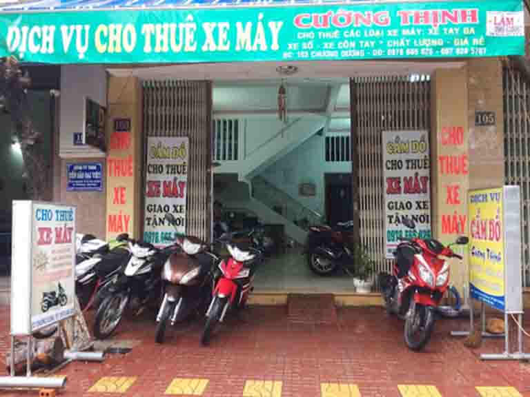 thuê xe máy tại sân bay phù cát