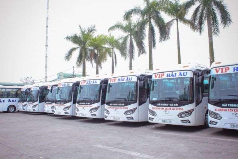 Xe khách Hải Âu chạy đường 5 cũ – Hải Âu Bus Cầu Rào Gia Lâm