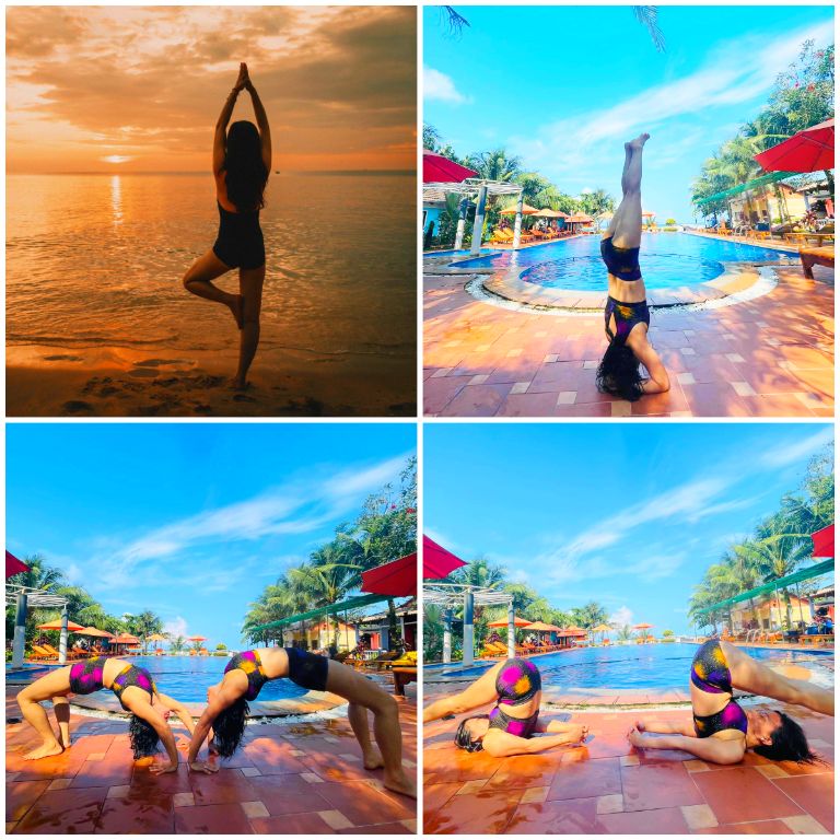 Yoga ngoài trời tại resort Orange Phú Quốc