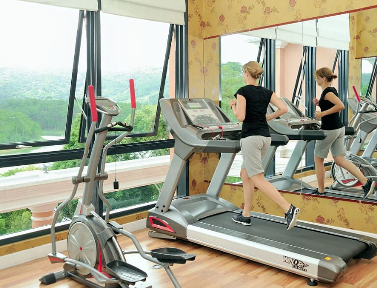 Phòng tập gym với những trang bị hiện đại