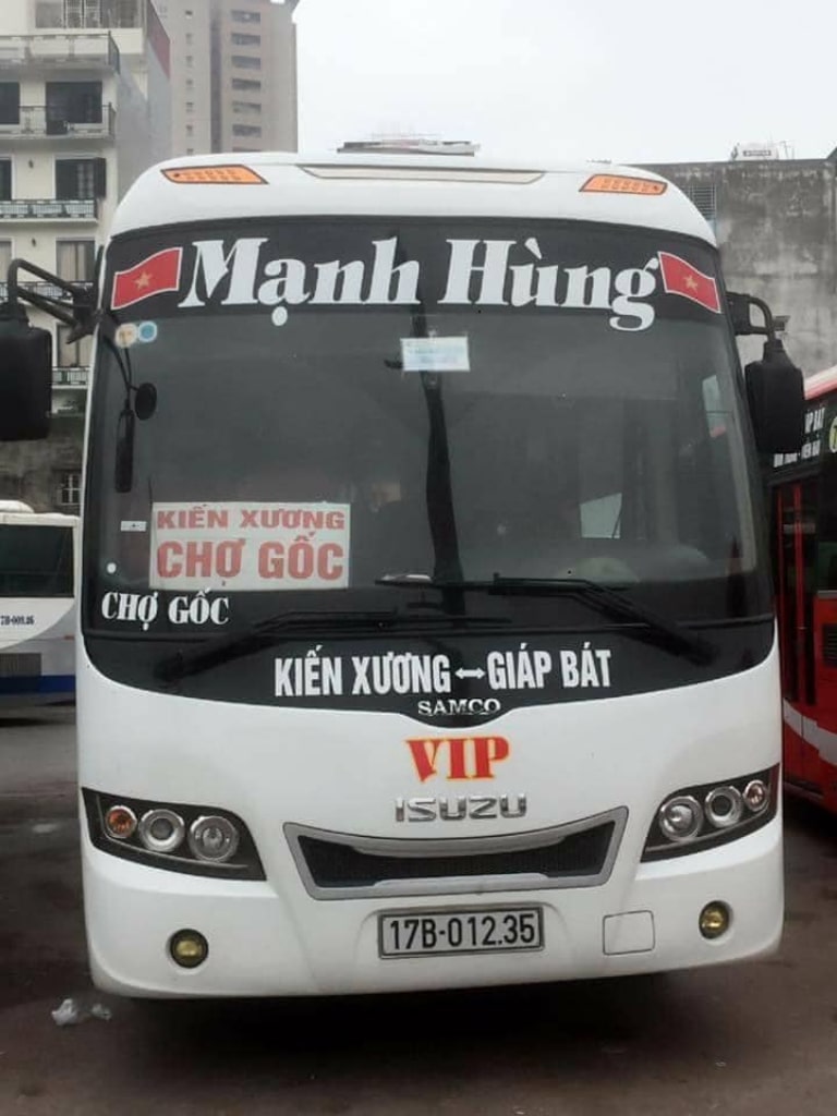 Xe khách Mạnh Hùng Hà Nội Thái Bình