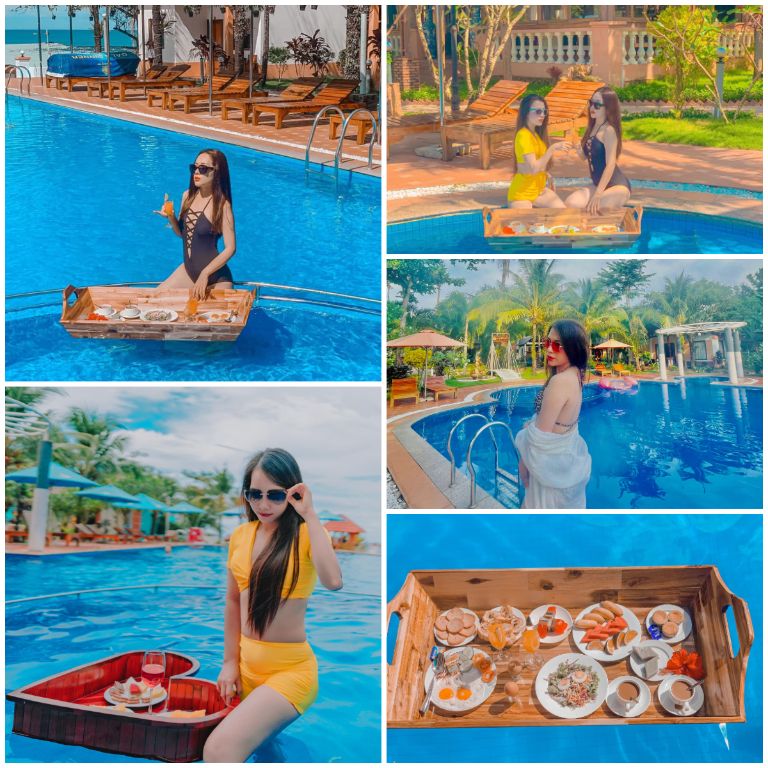 Hồ bơi ngoài trời tại resort Orange Phú Quốc