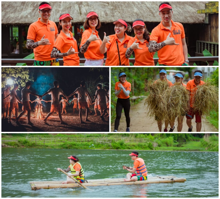 Hoạt động team building khó quên tạị Mai Châu Ecolodge chuẩn resort 4 sao.