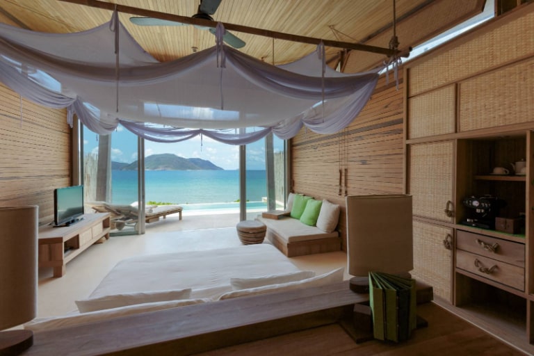 Phòng ngủ tại resort 5 sao Vũng Tàu tại Côn Đảo