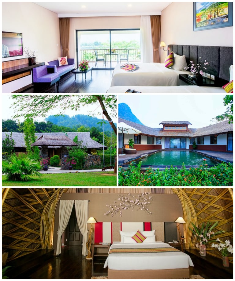 Phòng nghỉ đa dạng tại resort Serena Hòa Bình