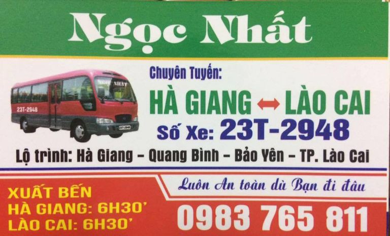 xe khách SaPa Hà Giang ngọc nhất