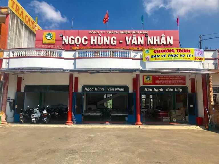 Hệ thống văn phòng khang trang, sạch đẹp của nhà xe Ngọc Hùng Văn Nhân tại các địa điểm trong lịch trình. 