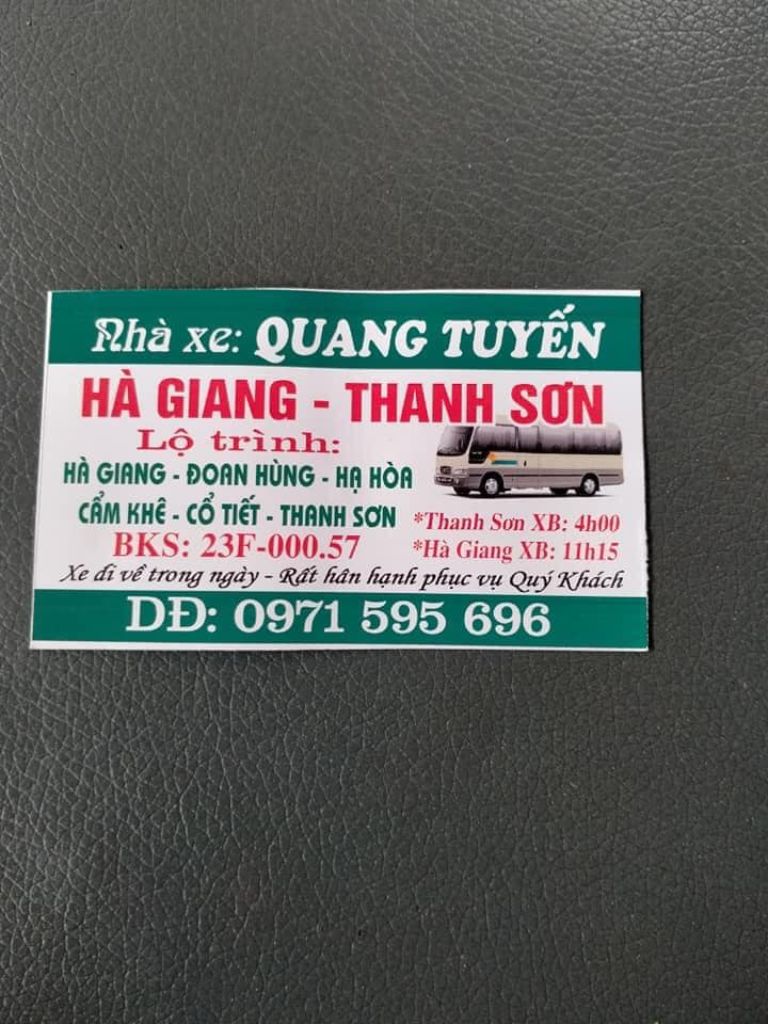 xe khách SaPa Hà Giang quang tuyến