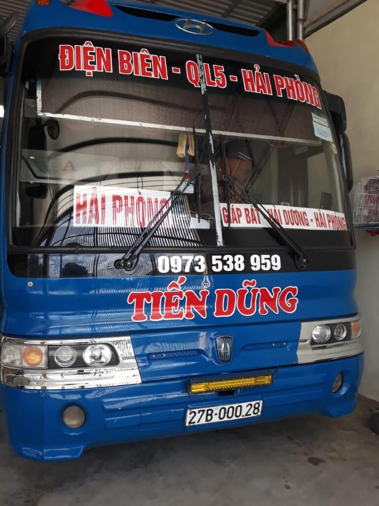 Xe khách Hải Phòng Điện Biên - Tiến Dũng