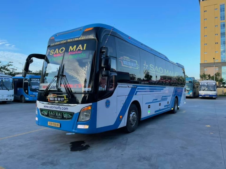 Nhà xe Sao Mai chạy tuyến Hải Phòng - Thanh Hóa