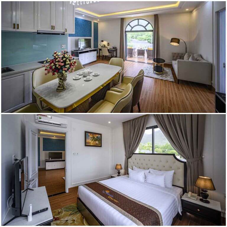 Vip Suite được thiết kế gồm 1 phòng khách và 1 phòng ngủ