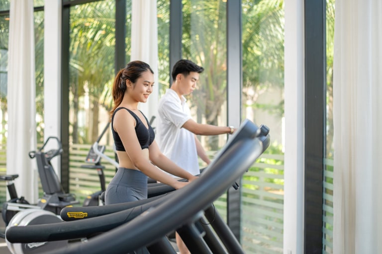 Phòng gym tại resort Oceanami