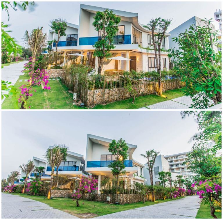 Biệt thự 2 phòng ngủ hướng vườn tại resort Rosa Alba