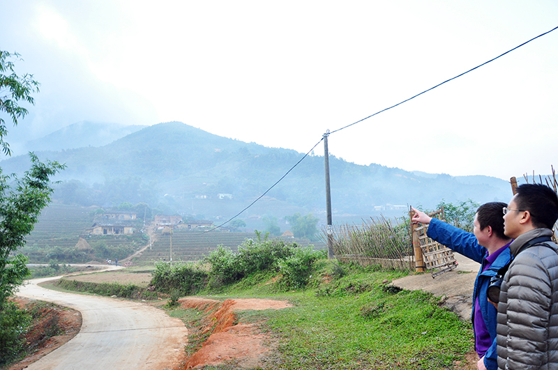 Đường lên núi Cao Xiêm. Ảnh: Báo Quảng Ninh