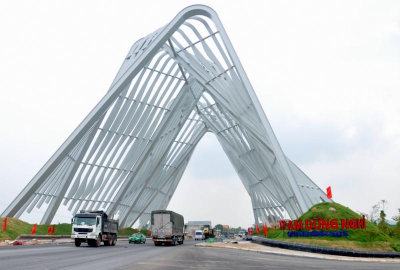 Đường vào khu du lịch Quảng Ninh Gate. Ảnh: Báo Tin tức.