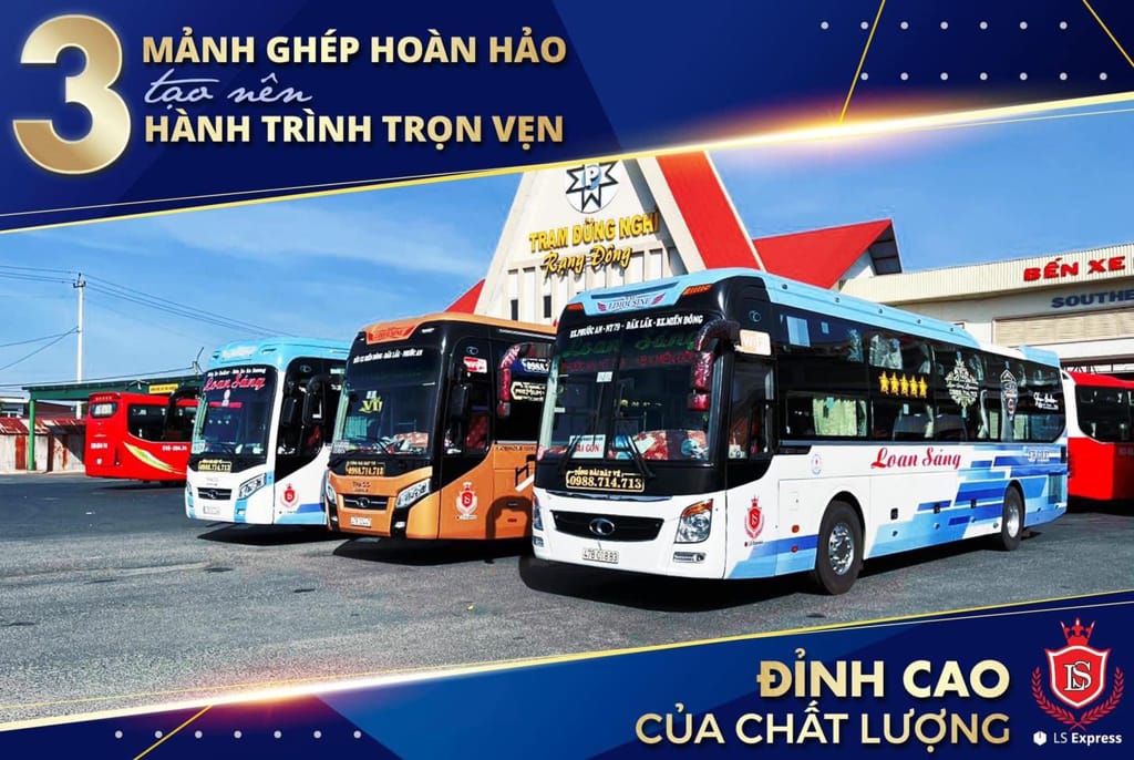 Nhà xe Loan Sáng - Daklak đi Sài Gòn